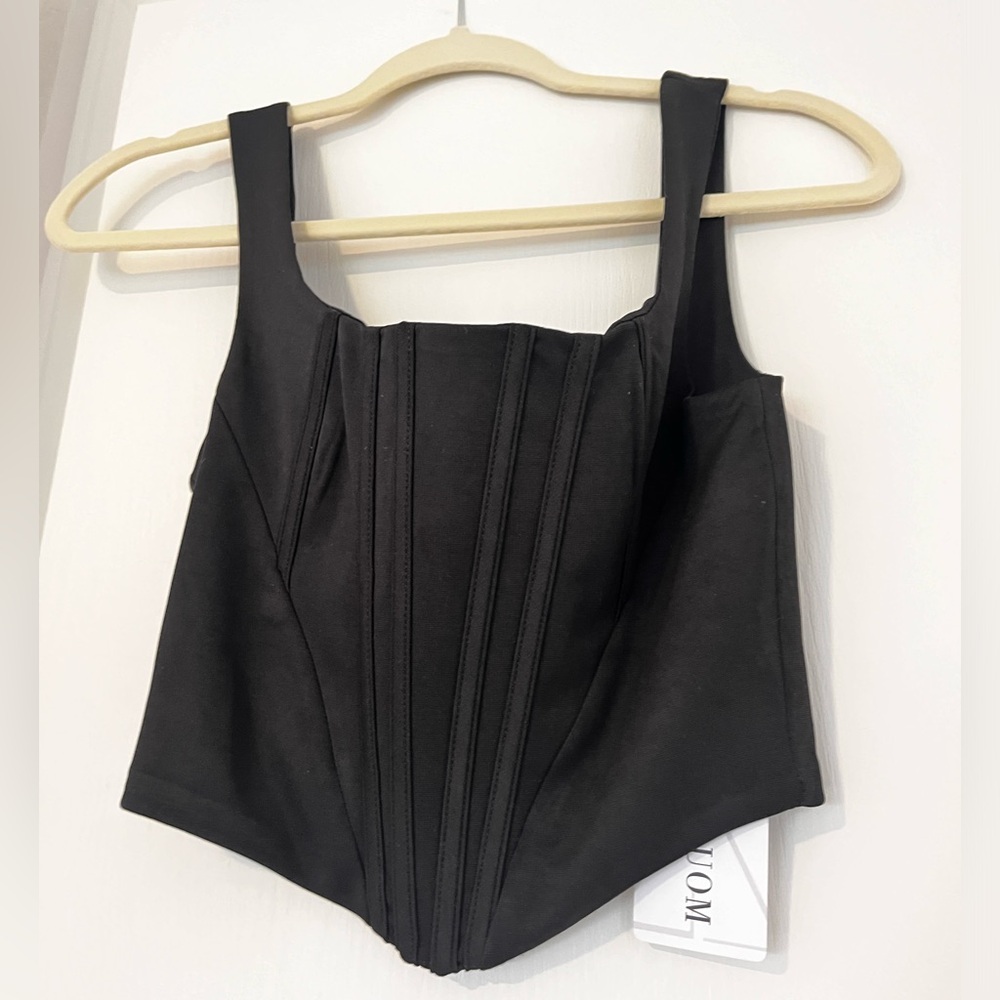 Black corset top